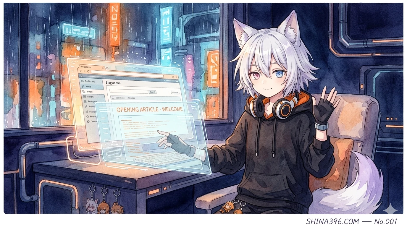 はじめまして！SHINA396.COMを開設しました！